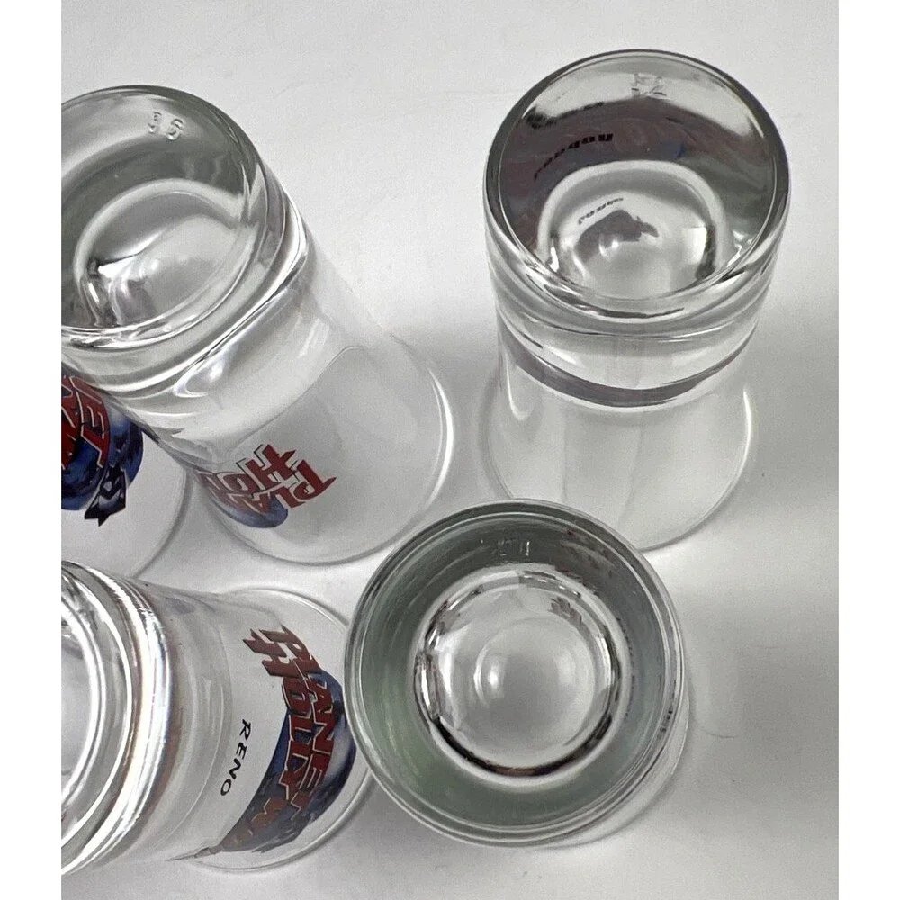 Lot Of 6 Planet Hollywood Shot Glasses-London,Myrtle Beach, Paris,Reno,Vegas,MOA